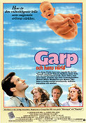 Garp och hans värld 1982 poster Robin Williams Glenn Close Mary Beth Hurt John Lithgow George Roy Hill Barn