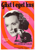 Gäst i eget hus 1957 poster Anita Björk Lars Ekborg Alf Kjellin Stig Olin