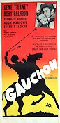 Gauchon 1953 poster Gene Tierney Rory Calhoun