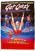 Get Crazy 1983 poster Daniel Stern Malcolm McDowell Lou Reed Miles Chapin Disco