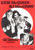 The Getaway 1972 poster Steve McQueen Ali MacGraw Ben Johnson Sam Peckinpah