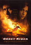 Ghost Rider 2007 poster Nicolas Cage Eva Mendes Sam Elliott Mark Steven Johnson Motorcyklar Från serier