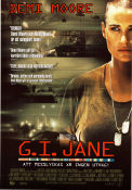 G.I. Jane 1997 poster Demi Moore Viggo Mortensen Anne Bancroft Ridley Scott Krig