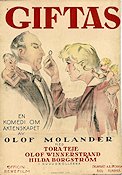 Giftas 1926 poster Tora Teje Olof Winnerstrand