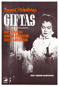 Giftas 1955 poster Anita Björk Edvin Adolphson Anders Henrikson Text: August Strindberg