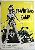 Giganternas kamp 1966 poster Raquel Welch John Richardson Don Chaffey Hitta mer: Ray Harryhausen