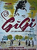 Gigi 1958 poster Leslie Caron Maurice Chevalier Louis Jourdan Vincente Minnelli Musikaler