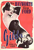 Gilda 1946 poster Rita Hayworth Glenn Ford George Macready Charles Vidor Damer Film Noir Eric Rohman art