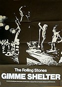 Gimme Shelter 1970 poster Rolling Stones David Maysles Rock och pop Dokumentärer