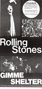 Gimme Shelter 1970 poster Rolling Stones David Maysles Rock och pop Dokumentärer