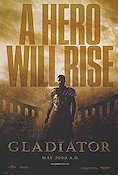 Gladiator 2000 poster Russell Crowe Joaquin Phoenix Connie Nielsen Ridley Scott Svärd och sandal