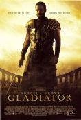 Gladiator 2000 poster Russell Crowe Joaquin Phoenix Connie Nielsen Ridley Scott Svärd och sandal