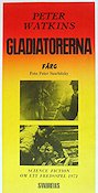 Gladiatorerna 1969 poster Arthur Pentelow Frederick Danner Hans Bendrik Peter Watkins Politik Asien