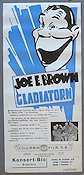 Gladiatorn 1938 poster Joe E Brown June Travis Man Mountain Dean Edward Sedgwick