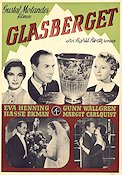 Glasberget 1953 poster Eva Henning Gunn Wållgren Hasse Ekman Gustaf Molander