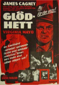 Glödhett 1949 poster James Cagney Virginia Mayo Edmond O´Brien Raoul Walsh