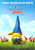 Gnomeo and Juliet 2011 poster James McAvoy Kelly Asbury Animerat