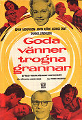 Goda vänner trogna grannar 1960 poster Edvin Adolphson Anita Björk George Fant Gunnel Lindblom Hans Wahlgren Torgny Anderberg