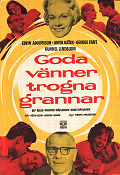 Goda vänner trogna grannar 1960 poster Edvin Adolphson Anita Björk George Fant Gunnel Lindblom Torgny Anderberg