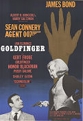 Goldfinger 1964 poster Sean Connery Honor Blackman Gert Fröbe Guy Hamilton