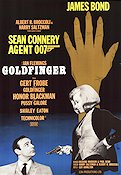 Goldfinger 1964 poster Sean Connery Honor Blackman Gert Fröbe Guy Hamilton