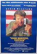 Good Morning Vietnam 1987 poster Robin Williams Forest Whitaker Tom T Tran Barry Levinson