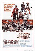 The Good the Bad and the Ugly 1968 poster Clint Eastwood Lee Van Cleef Sergio Leone
