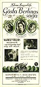 Gösta Berlings saga 1924 poster Greta Garbo Lars Hanson Mauritz Stiller Text: Selma Lagerlöf