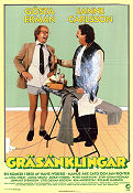 Gräsänklingar 1982 poster Gösta Ekman Janne Carlsson Lena Olin Hans Iveberg