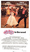 Grease 1978 poster John Travolta Olivia Newton-John Stockard Channing Randal Kleiser Skola Dans Musikaler