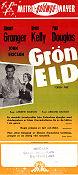 Grön eld 1955 poster Grace Kelly Stewart Granger Andrew Marton