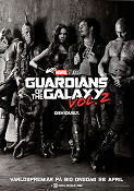 Guardians of the Galaxy Vol 2 2017 poster Chris Pratt Zoe Saldana Dave Bautista James Gunn Hitta mer: Marvel