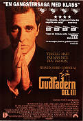 Gudfadern 3 1990 poster Al Pacino Diane Keaton Andy Garcia Francis Ford Coppola Maffia