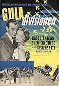 Gula divisionen 1954 poster Hasse Ekman Ann-Marie Gyllenspetz Stig Olin Flyg