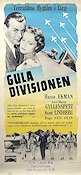 Gula divisionen 1954 poster Hasse Ekman Ann-Marie Gyllenspetz Stig Olin Flyg