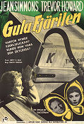 Gula fjärilen 1950 poster Jean Simmons Trevor Howard Sonia Dresdel Ralph Thomas