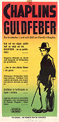 Guldfeber 1925 poster Mack Swain Georgia Hale Charlie Chaplin Berg Mat och dryck
