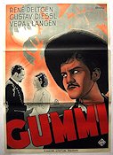 Gummi 1938 poster Rene Deltgen Gustav Diessl Vera von Langen Eduard von Borsody Eric Rohman art