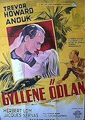 Gyllene ödlan 1950 poster Trevor Howard Anouk Aimée Herbert Lom Ronald Neame