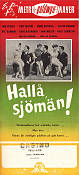 Hallå sjömän 1955 poster Jane Powell Tony Martin Debbie Reynolds Roy Rowland Musikaler