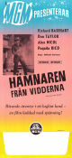 Hämnaren från vidderna 1961 poster Richard Basehart Paquita Rico Don Taylor Michael Carreras