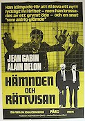 Hämnden och rättvisan 1974 poster Jean Gabin Alain Delon José Giovanni