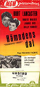 Hämndens dal 1951 poster Burt Lancaster Robert Walker Joanne Dru Richard Thorpe