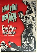 Han föll med ära 1944 poster Errol Flynn