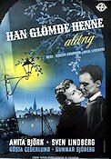 Han glömde henne aldrig 1952 poster Anita Björk Gunnar Sjöberg Sven Lindberg