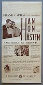 Han hon och hästen 1934 poster Warner Baxter Myrna Loy Frank Capra