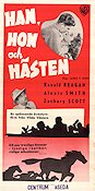 Han hon och hästen 1947 poster Ronald Reagan Alexis Smith Zachary Scott James V Kern Hästar