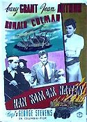 Han kom om natten 1942 poster Cary Grant Jean Arthur Ronald Colman George Stevens
