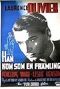 Han kom som en främling 1943 poster Laurence Olivier Penelope Dudley-Ward Marjorie Fielding Anthony Asquith