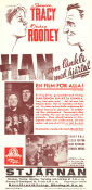 Han som tänkte med hjärtat 1938 poster Spencer Tracy Mickey Rooney Henry Hill Norman Taurog Skepp och båtar